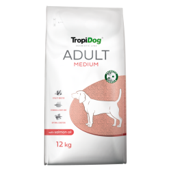 Tropidog Probiotic Line Adult Medium Breeds z olejem z łososia i probiotykami 12kg